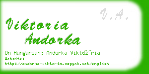 viktoria andorka business card